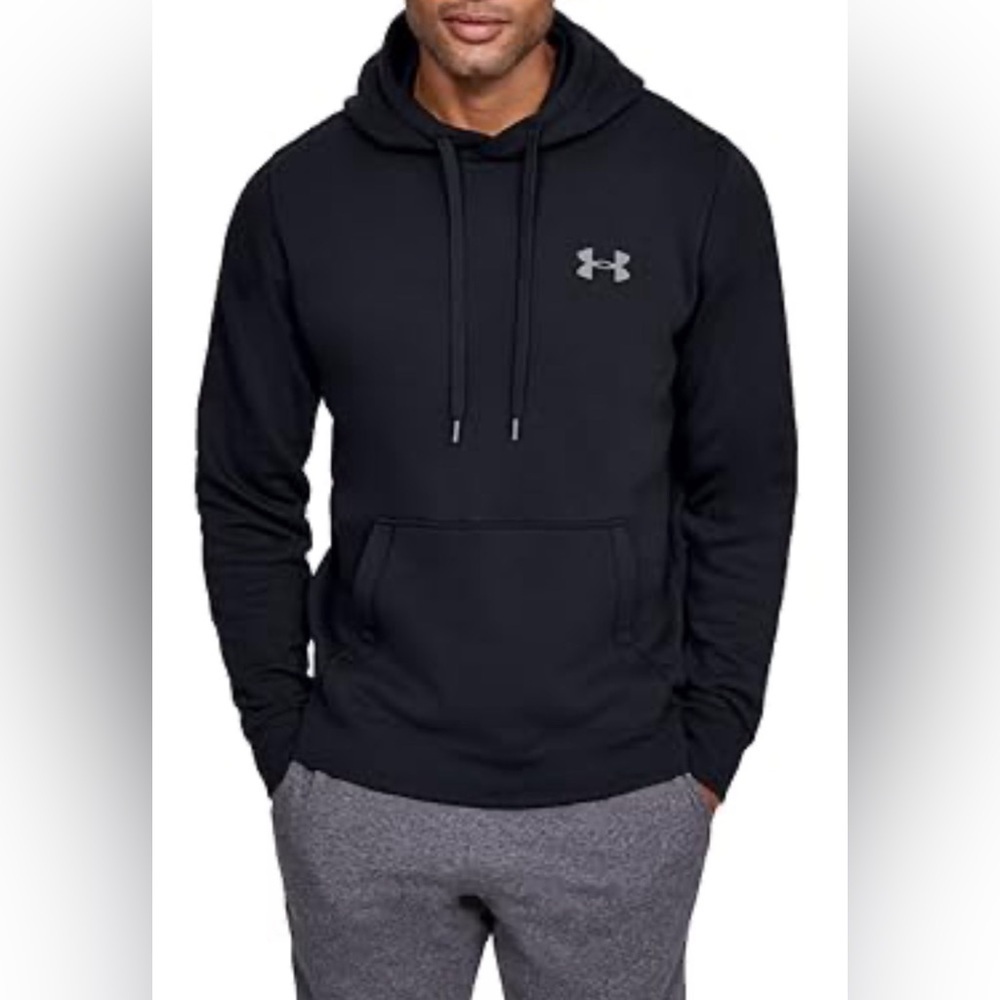 Under Armour long sleeve fleece lined Fitted cold gear hoodie pullover Sz medium
